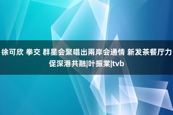 徐可欣 拳交 群星会聚唱出兩岸会通情 新发茶餐厅力促深港共融|叶振棠|tvb